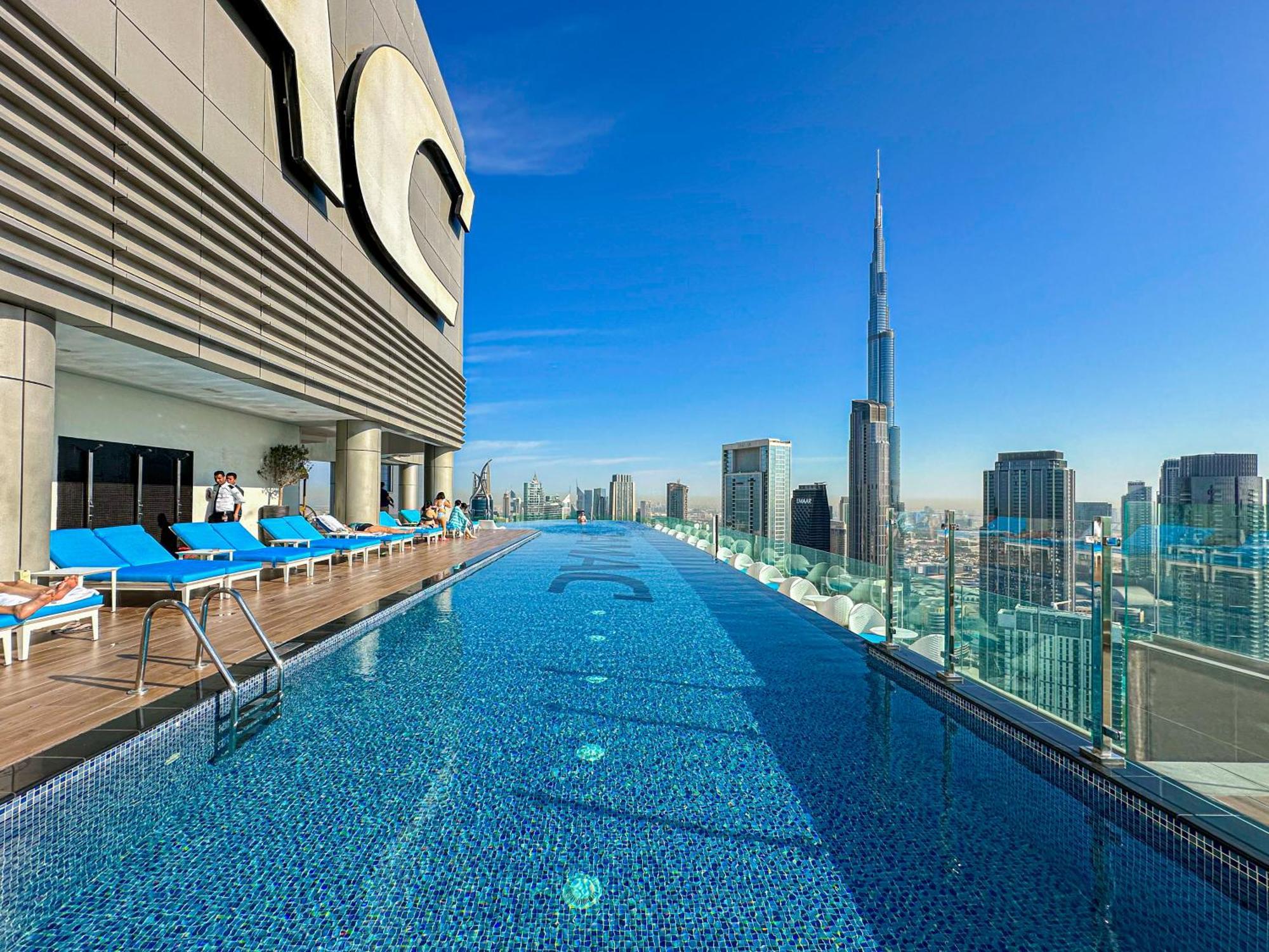 64Th Floor Skyline Pool With Burj Khalifa View In Paramount Hotel Midtown Ντουμπάι Εξωτερικό φωτογραφία