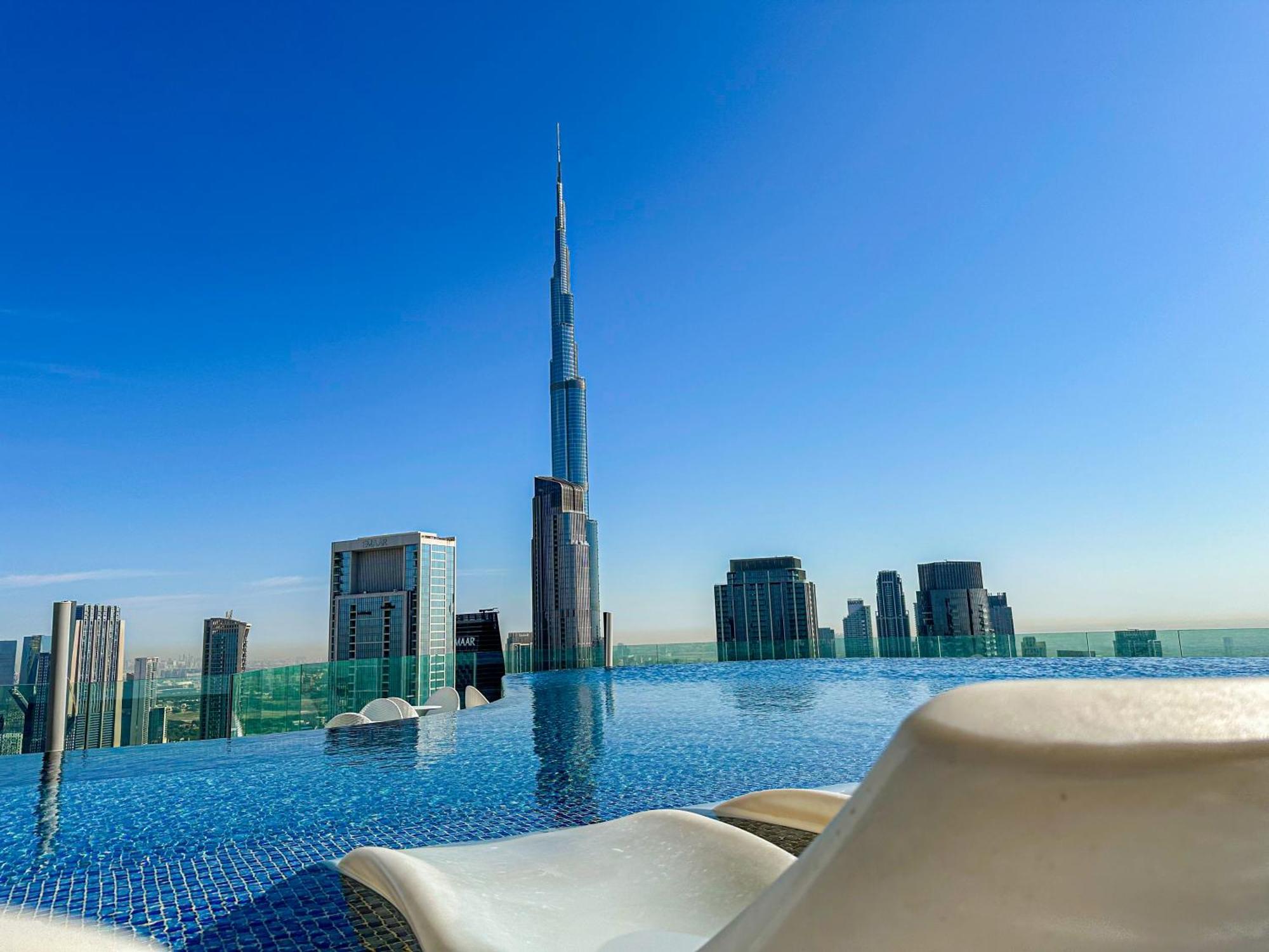 64Th Floor Skyline Pool With Burj Khalifa View In Paramount Hotel Midtown Ντουμπάι Εξωτερικό φωτογραφία