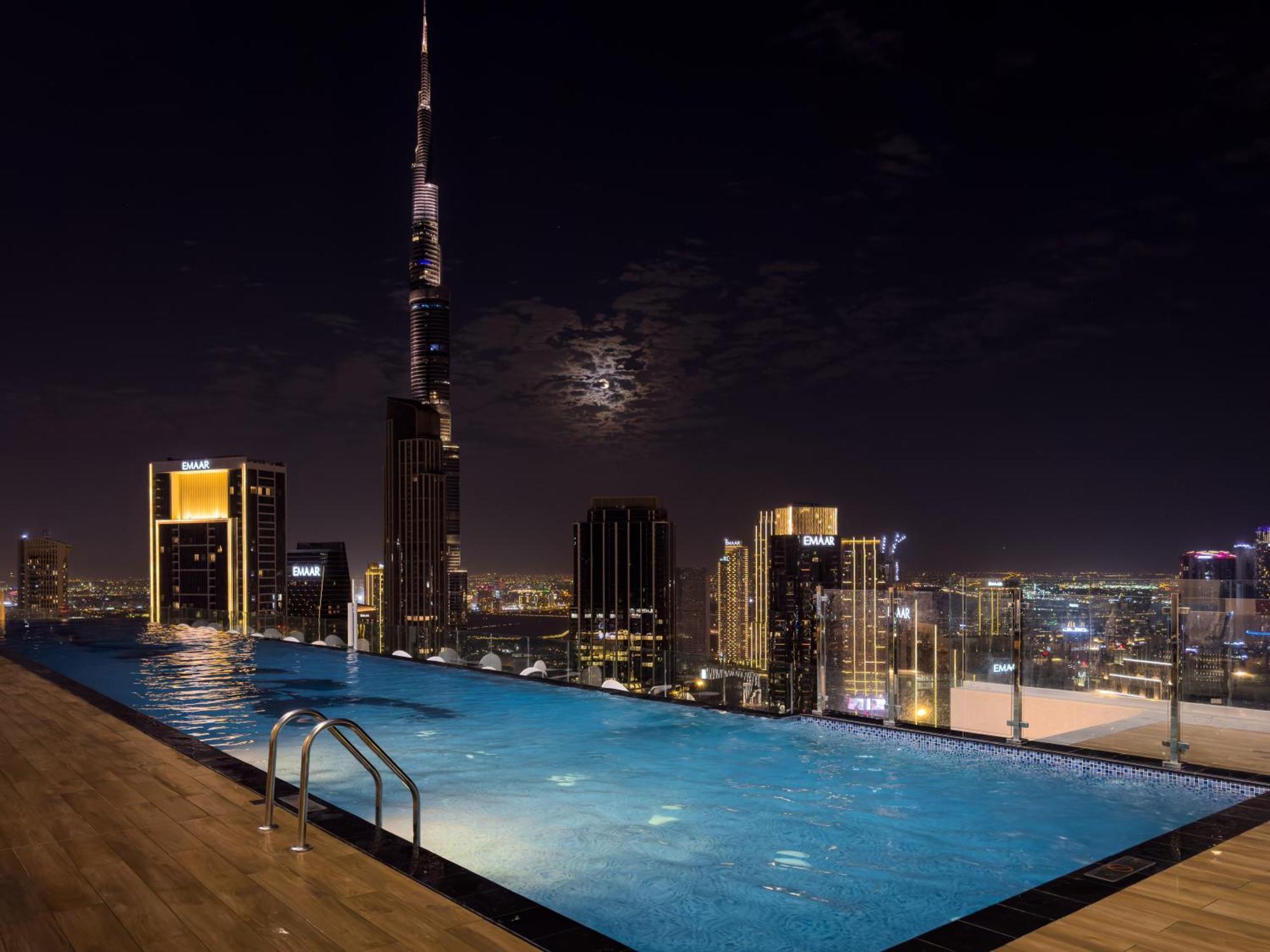 64Th Floor Skyline Pool With Burj Khalifa View In Paramount Hotel Midtown Ντουμπάι Εξωτερικό φωτογραφία